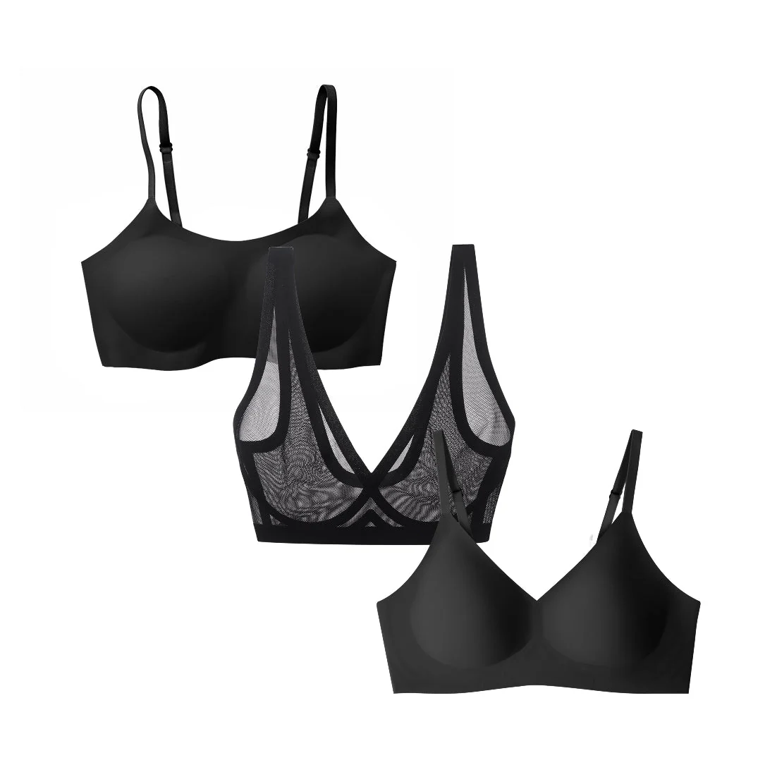 Black Bra 3 Pack - Image 4
