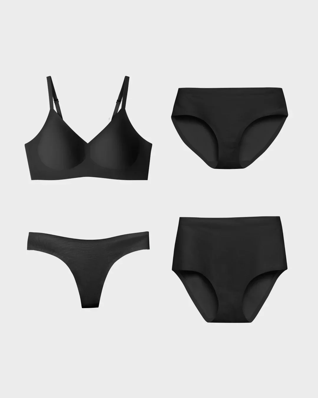 Black Complete Relief Bra Essentials Set