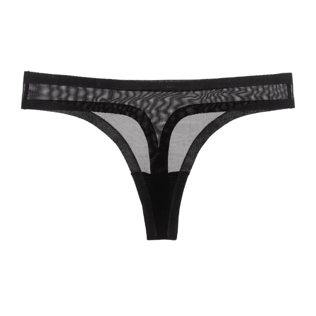 Black Mesh Thong - Image 5