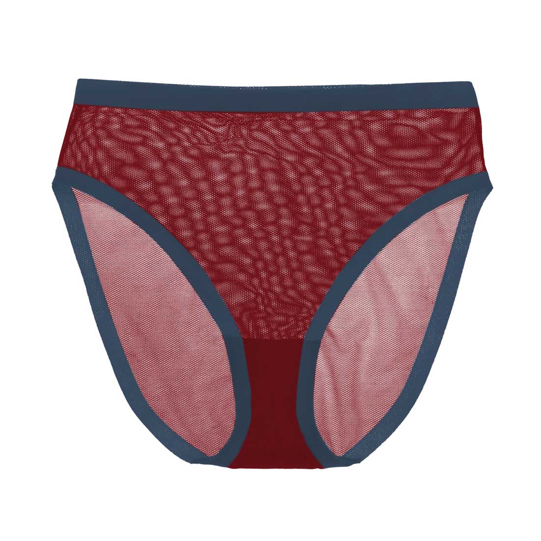 Cabernet Mesh High Cut High Waisted - Image 5