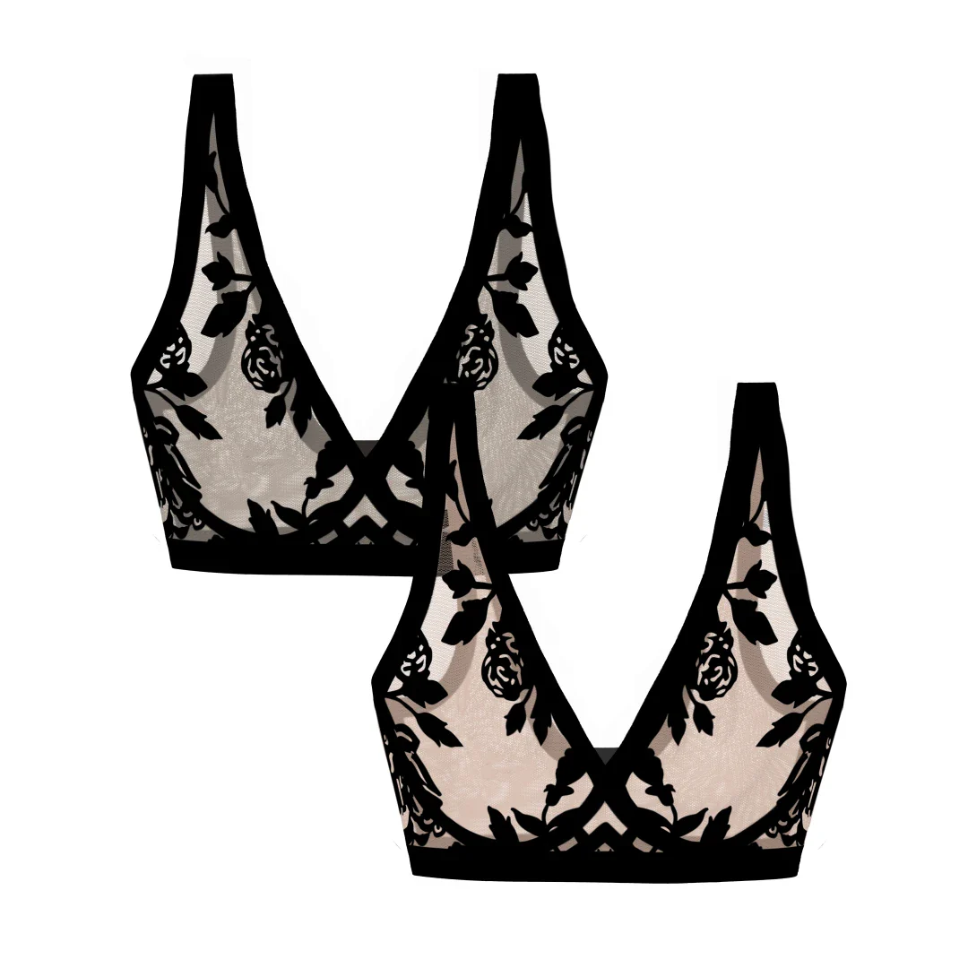 Madam Noir and Madam Oh La La Sheer Bralette Duo - Image 8