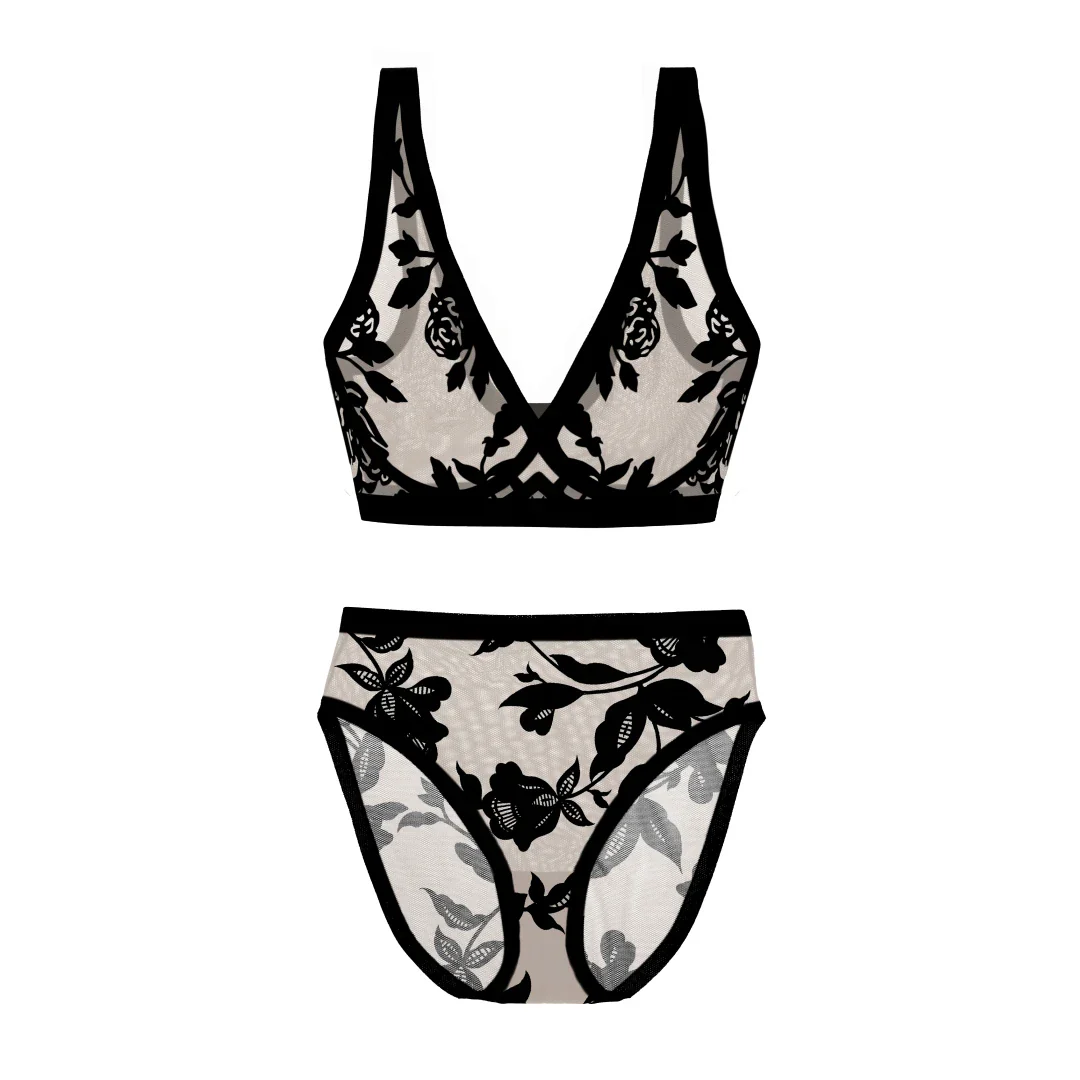 Madam Noir Sheer Bralette and High-Cut Set - Image 7
