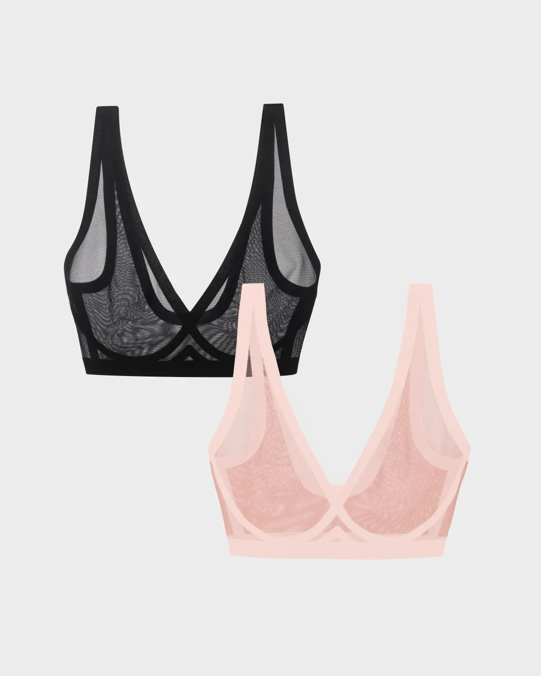 Murex Shell and Black Sheer Bralette Bundle