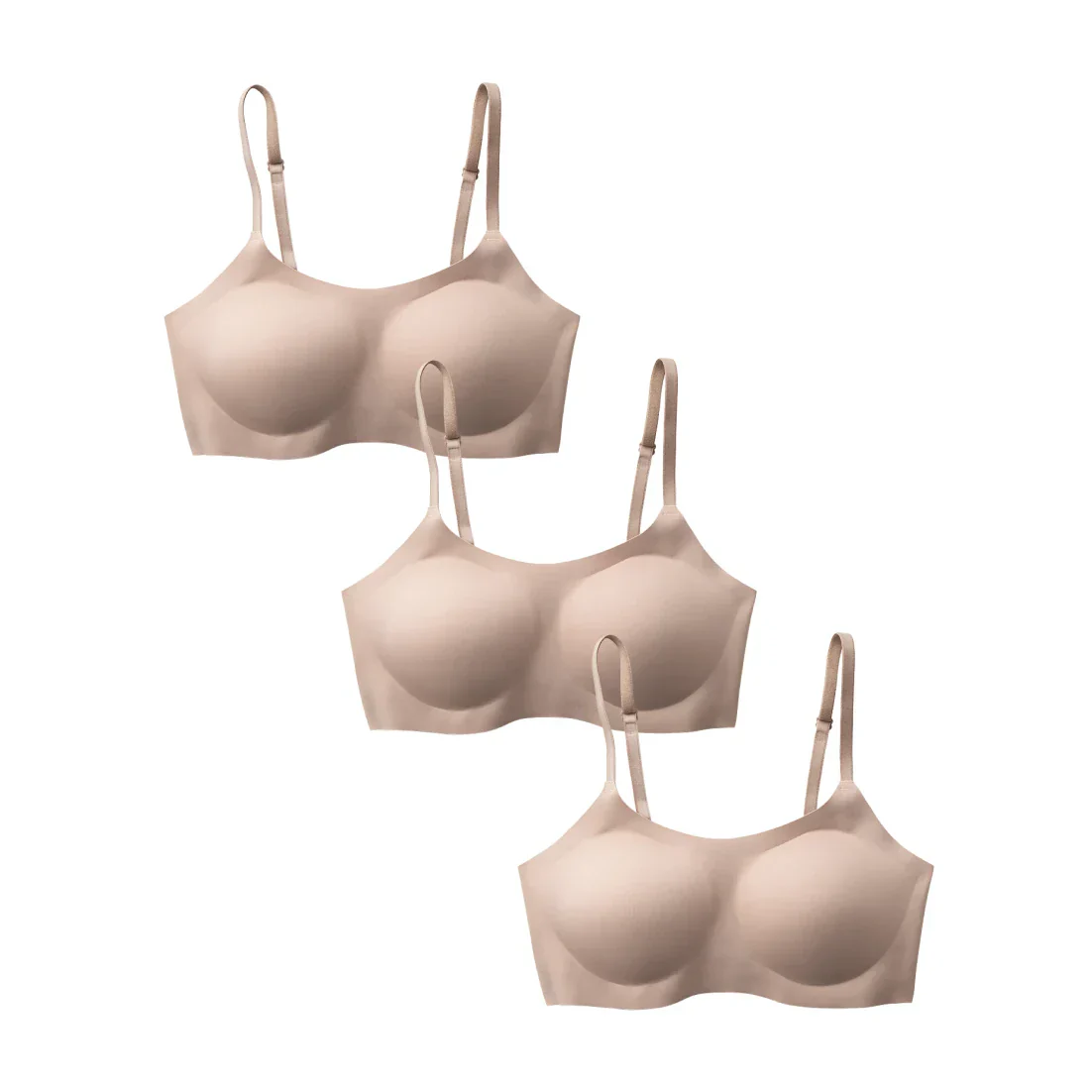 Nude Support Bralette 3 Pack - Image 6