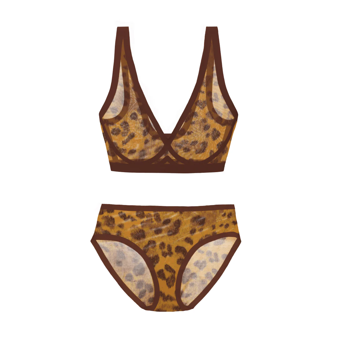 Panthra Sheer Bralette and Brief Set - Image 10